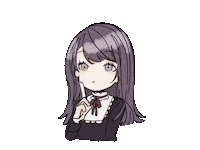 bk2469 think かわいい 女の子 アニメ Sticker