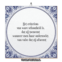 Reflectie Verandering Sticker by Tegelspreuken.nl