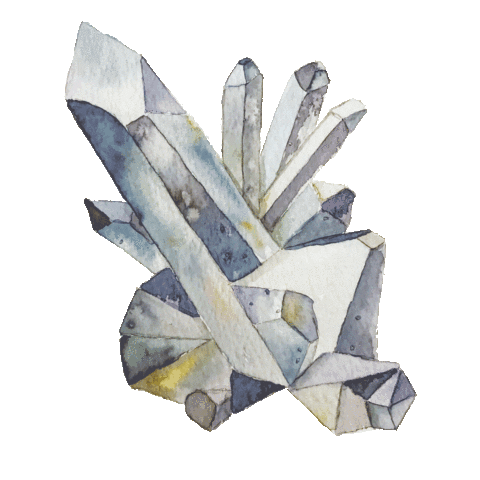 crystal gemstone Sticker by the Framehouse