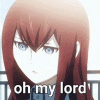 Oh My Lord Makise Kurisu GIF