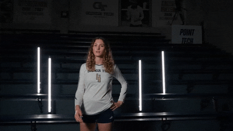 Georgia Tech Volleyball GIF by Georgia Tech Yellow Jackets