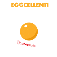 Chicken Egg Sticker by farmermobil