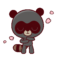 EstudioKudasai ninja raccoon mapache kudasai Sticker