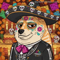 Celebrate Day Of The Dead GIF by Doge Pound