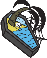 palm tree beach Sticker