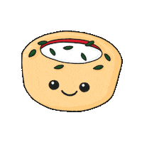 Pizza Bagel Sticker by The Pizza Cupcake