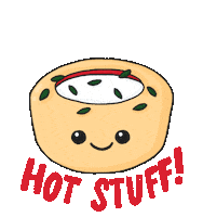 Pizza Bagel Sticker by The Pizza Cupcake