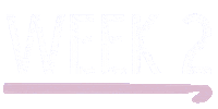 Week Crochet Sticker by Yarnplaza