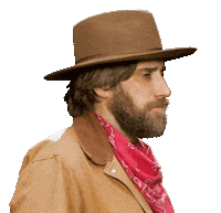 Wink Cowboy Sticker