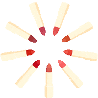 makeup lipstick Sticker by Sunnies Studios