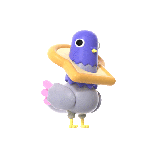 Nopecollectif giphyupload nope bird pigeon Sticker