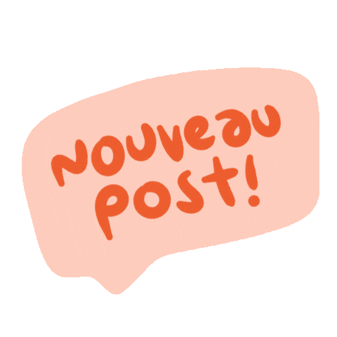 Post Text Sticker by Poupoutte