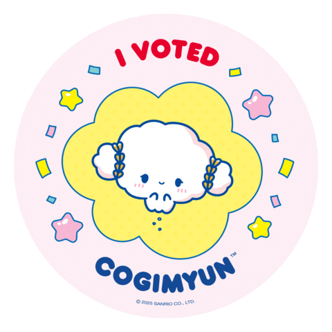 Star Vote Sticker by Sanrio