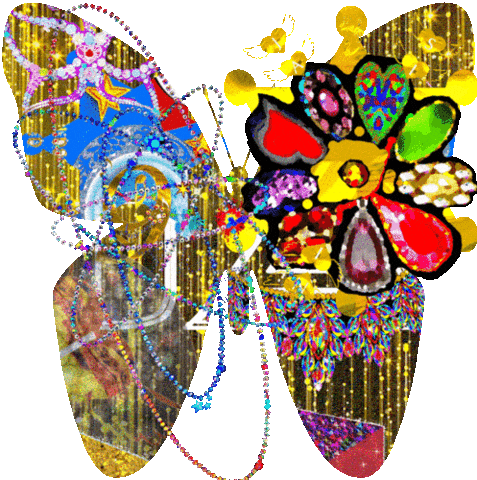 butterfly bling Sticker by Re Modernist