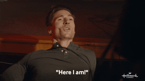 Here I Am Andrewwalker GIF by Hallmark Channel