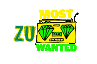 Most Wanted Sticker by Radio ZU