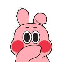 Rabbit 토끼 Sticker by antomignon