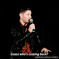 aborddelimpala jensen ackles aborddelimpala coming back GIF