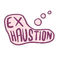 chelseamethod exhausted pregnancy birth thought bubble Sticker