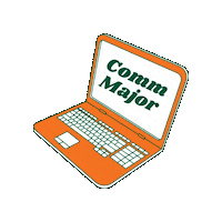 umsoc miami laptop communication university of miami Sticker