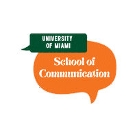 umsoc miami speech bubble university of miami soc Sticker