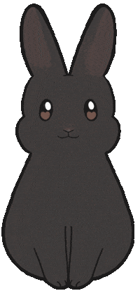 Blinking Funny Bunny Sticker