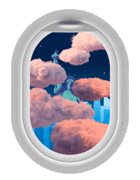 qatarairways travel usa nyc new york city Sticker