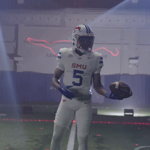 College Football Celebration GIF by SMU Football