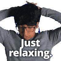 Relaxed Take It Easy Sticker