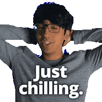 Relaxed Take It Easy Sticker