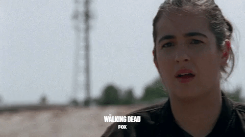 walk away the walking dead GIF