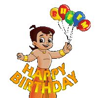 Party Birthday Sticker by Chhota Bheem