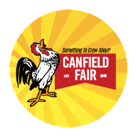 CanfieldFair something to crow about canfieldfair canfield fair somethingtocrowabout Sticker