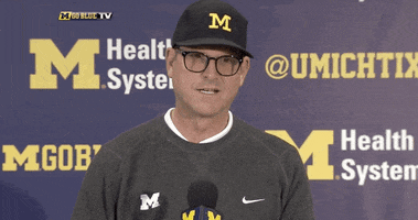 Harbaugh Go Blue GIF by Michigan Athletics