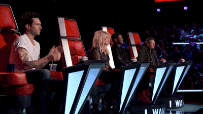 adam levine blind auditions GIF by The Voice