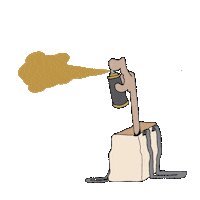 Illustration Gold Sticker