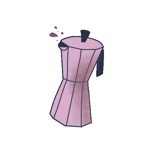 paperbunny morning coffe coffetime paperbunny Sticker