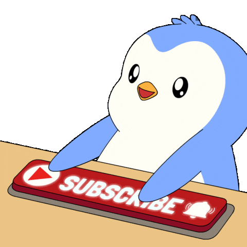 Penguin Follow Sticker by Pudgy Penguins