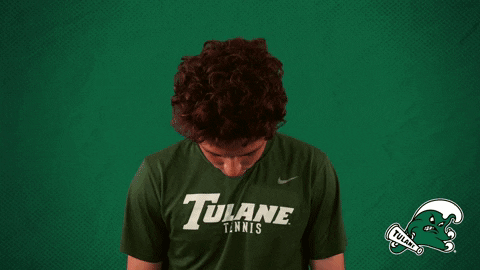 College Tennis Wave GIF by GreenWave