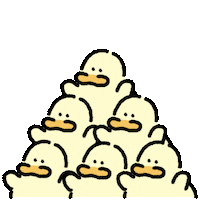 420gram00 clap character duck banana Sticker