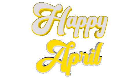 Happy April Sticker by OpticalArtInc.