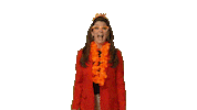 Happy Orange Sticker by Postcode Loterij