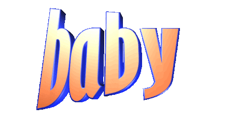 baby text Sticker