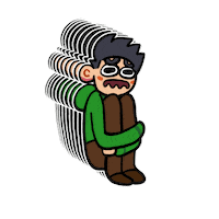Scared Mood Sticker