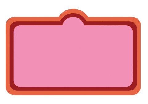 Pink Orange Sticker
