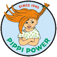 Pippi Longstocking Sticker by Astrid Lindgren Official