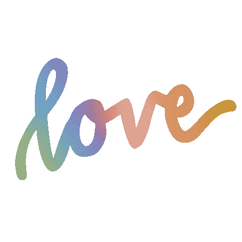 Huntertwallace love rainbow gay pride Sticker