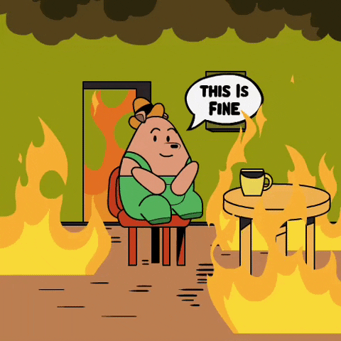 Fire This Is Fine GIF