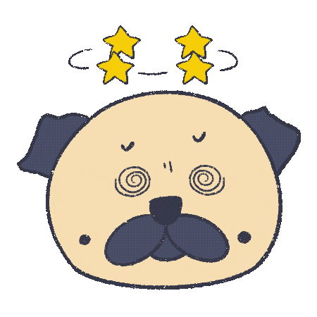 grumpydog3104 pug grumpydog Sticker