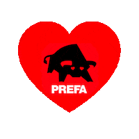 PREFA heart herz prefa starkwieeinstier Sticker